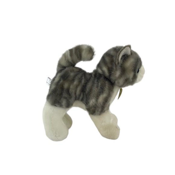 Aurora Miyoni Kitty Cat Plush Tabby Gray Striped 9 Inch Stuffed Animal Toy - Picture 3 of 10